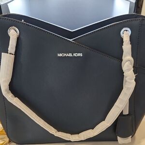Michael Kors Navy Blue Shoulder Bag